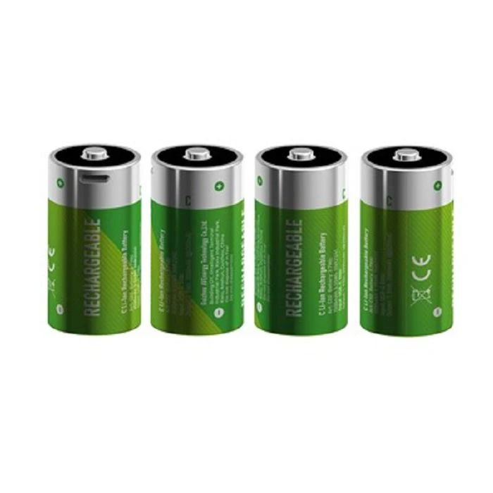 Oppladbart litium C-cellebatteri